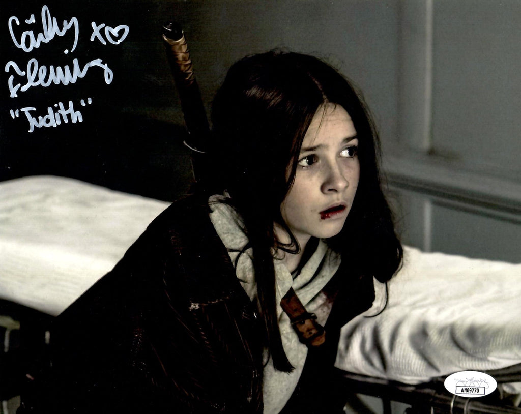 Cailey Fleming signed inscribed 8x10 photo The Walking Dead JSA COA