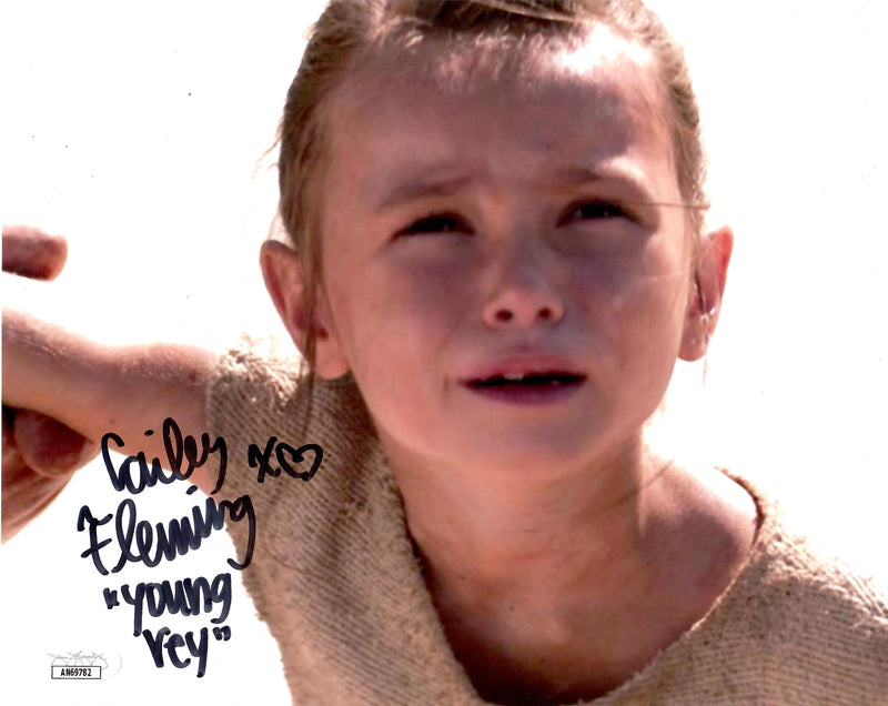 Cailey Fleming signed inscribed 8x10 photo Star Wars: The Force Awakens JSA COA