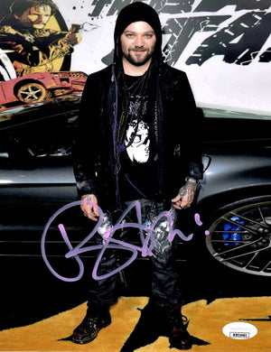 Bam Margera autographed signed 8x10 photo JSA COA Jackass