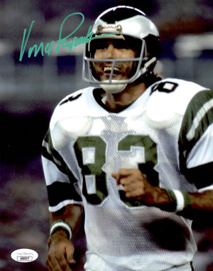 Vince Papale autographed signed 8x10 NFL Philadelphia Eagles JSA COA