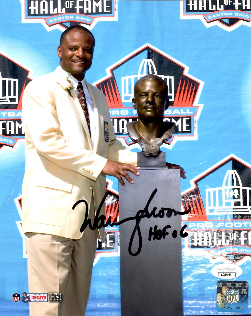 Warren Moon autographed signed inscribed 8x10 photo NFL Houston Oilers JSA COA