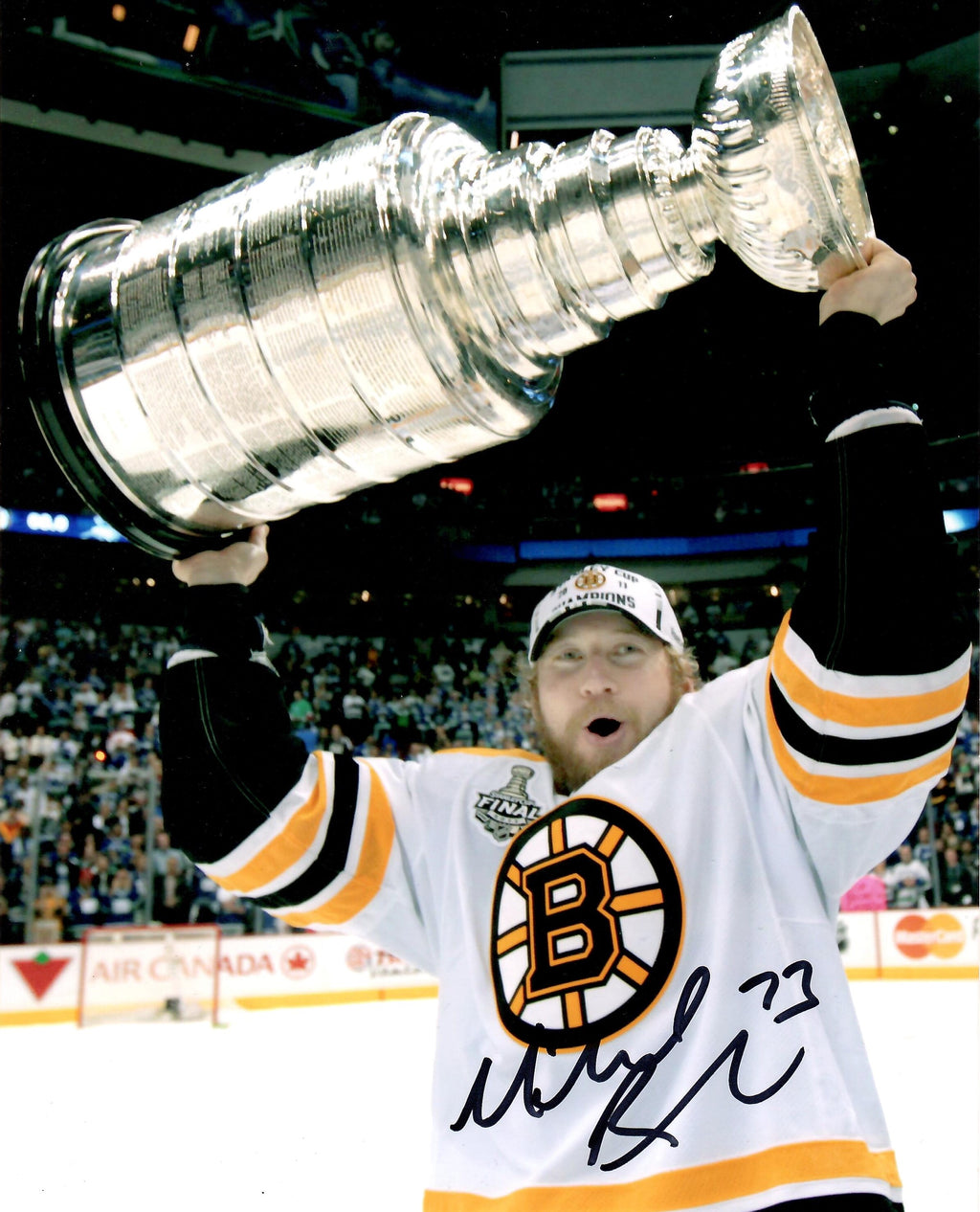 Michael Ryder autographed signed 8x10 photo NHL Boston Bruins COA