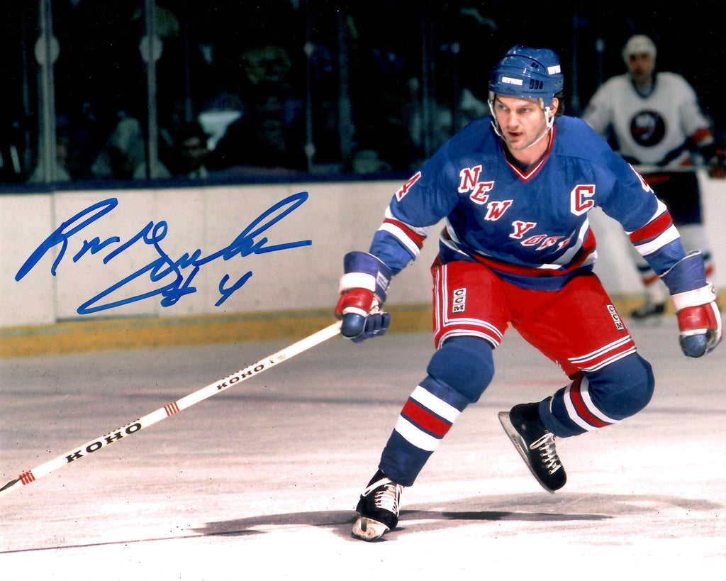 Ron Greschner autographed signed 8x10 photo NHL New York Rangers COA
