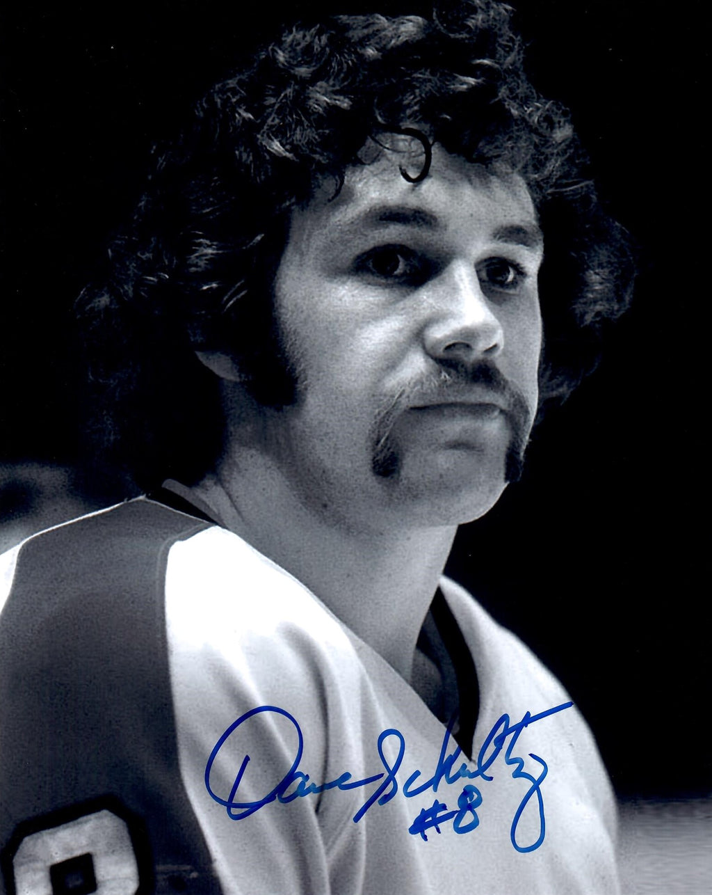 Dave Schultz autographed signed 8x10 photo NHL Philadelphia Flyers COA