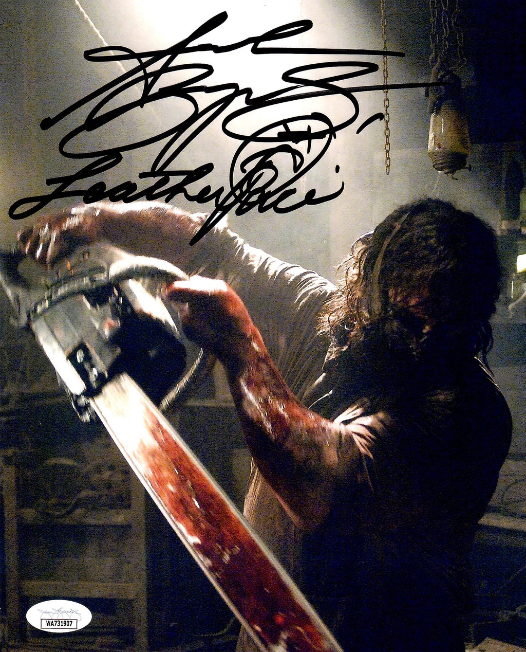 Andrew Bryniarski signed inscribed 8x10 photo Texas Chainsaw Massacre JSA COA