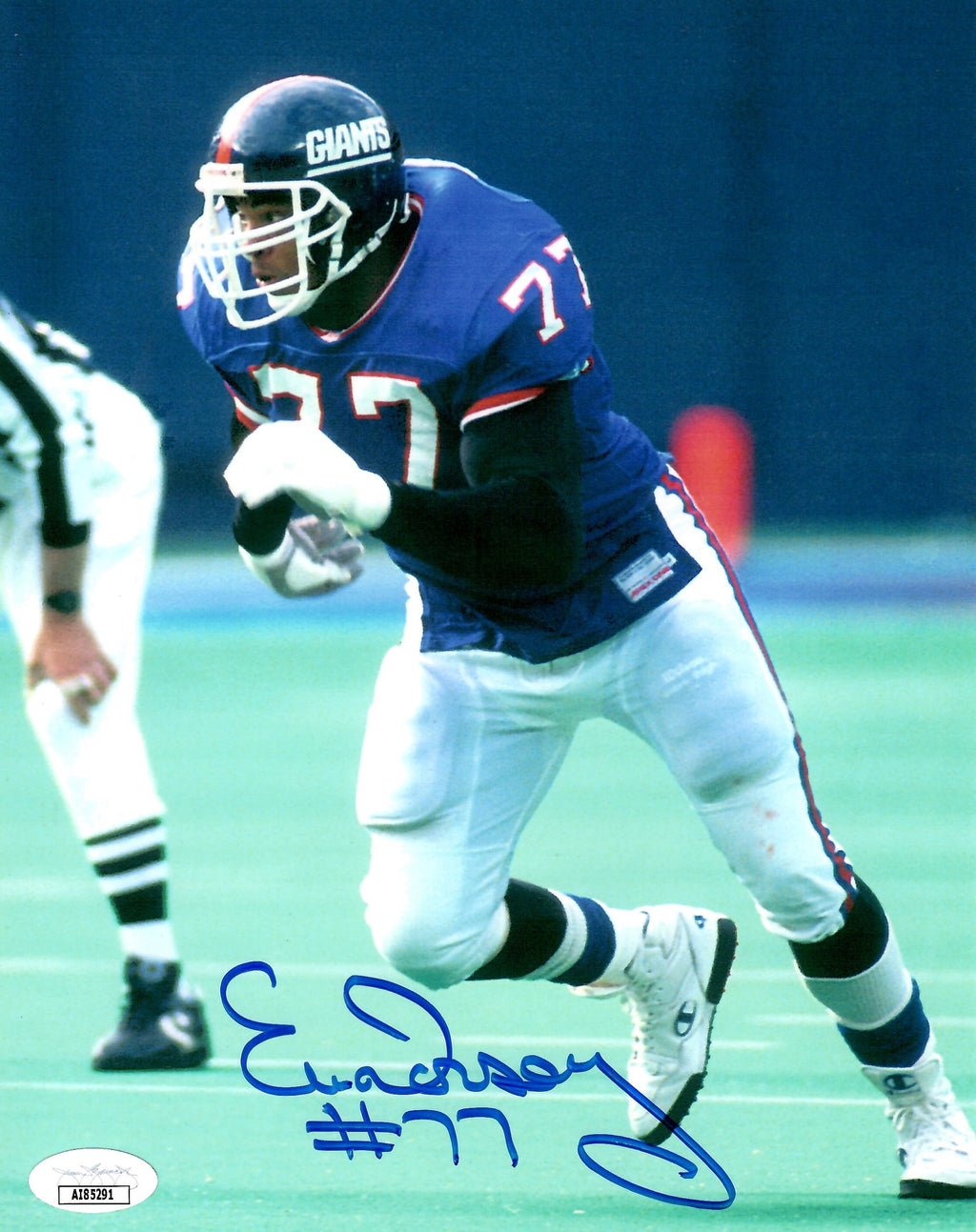 Eric Dorsey autographed signed 8x10 photo NFL New York Giants JSA COA