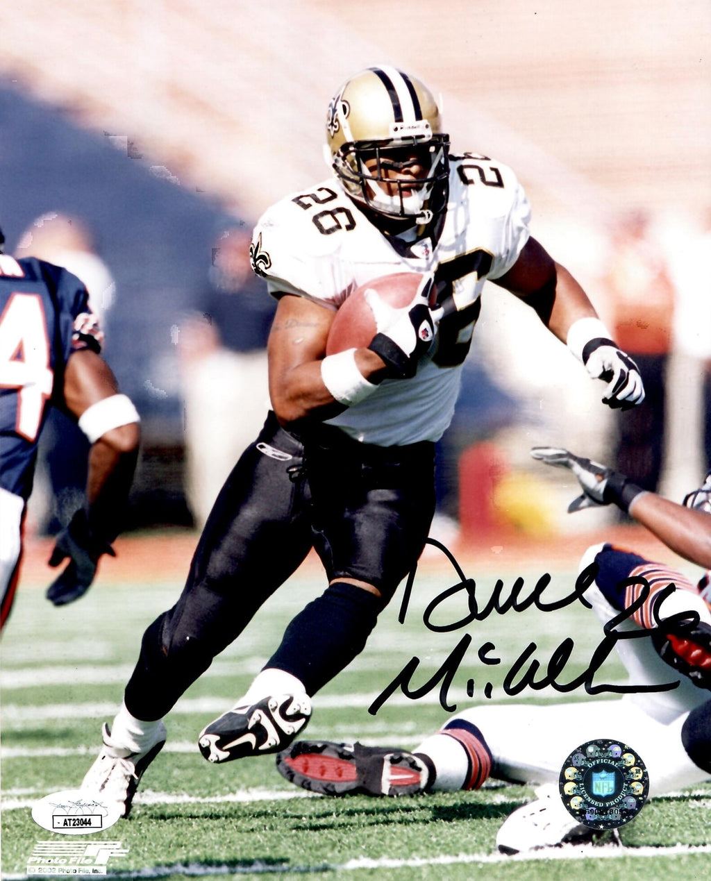 Deuce McAllister autographed signed 8x10 photo NFL New Orleans Saints JSA COA