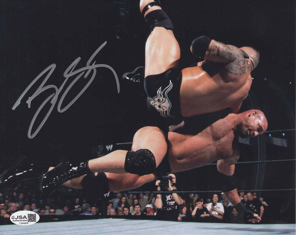 Bill Goldberg autographed signed 8x10 photo WWE WCW The Rock JSA COA