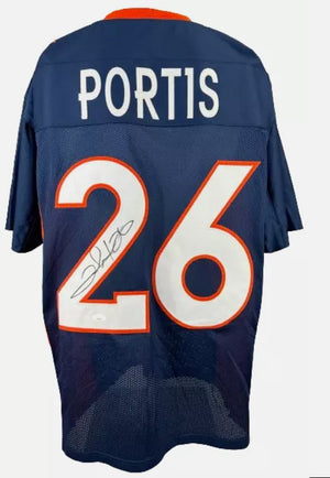 CLINTON PORTIS AUTOGRAPHED SIGNED CUSTOM NAVY PRO STYLE JERSEY JSA COA