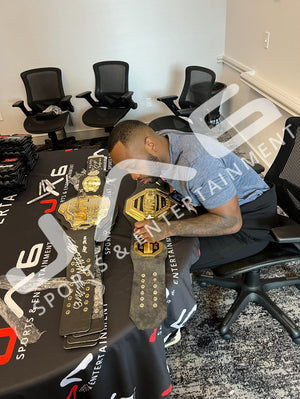 Leon Edwards autographed signed inscribed belt UFC JSA COA Rocky