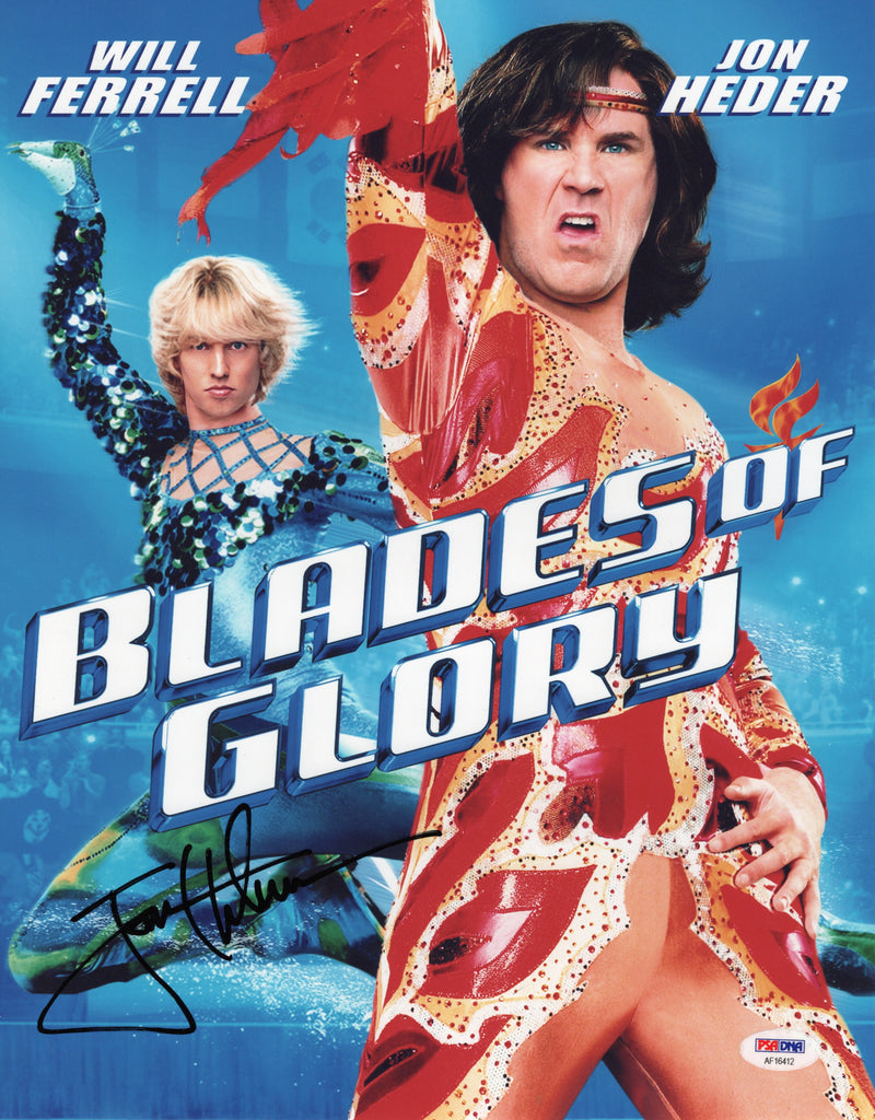 Jon Heder autographed signed 11x14 photo Blades of Glory PSA COA