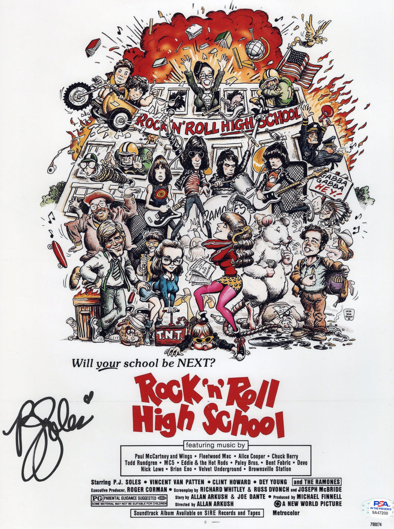 PJ Soles autographed signed 11x14 photo Rock n Roll High School PSA COA