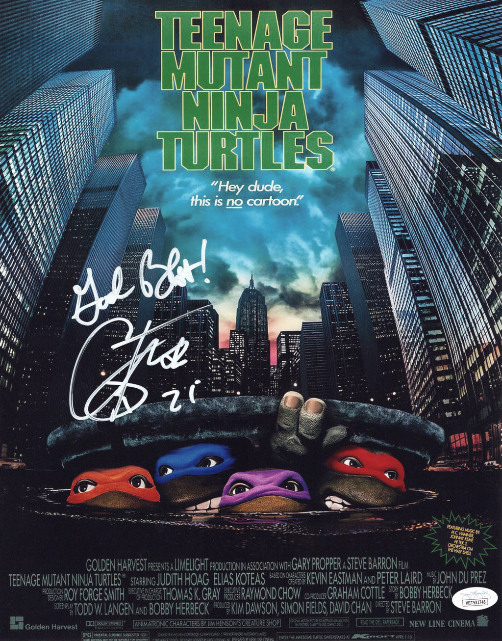 Corey Feldman autographed signed inscribed 11x14 photo JSA TMNT