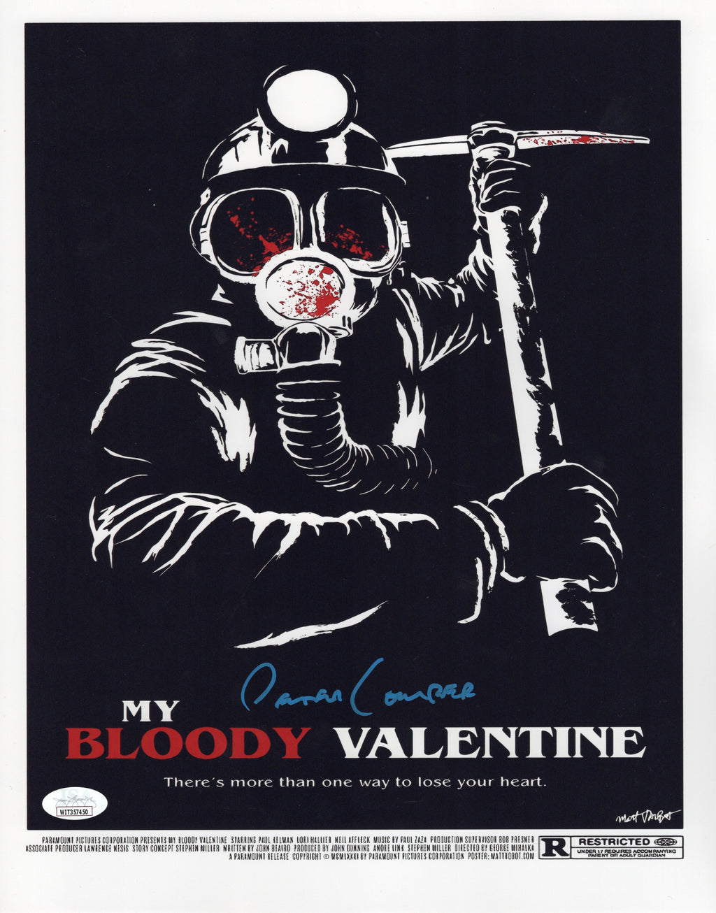 Peter Cowper autographed signed 11x14 photo My Bloody Valentine JSA COA