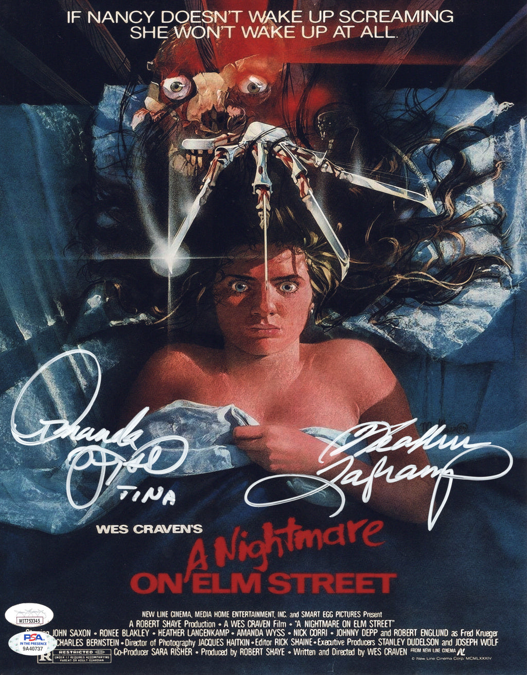 Amanda Wyss Heather Langenkamp autographed signed 11x14 photo JSA COA