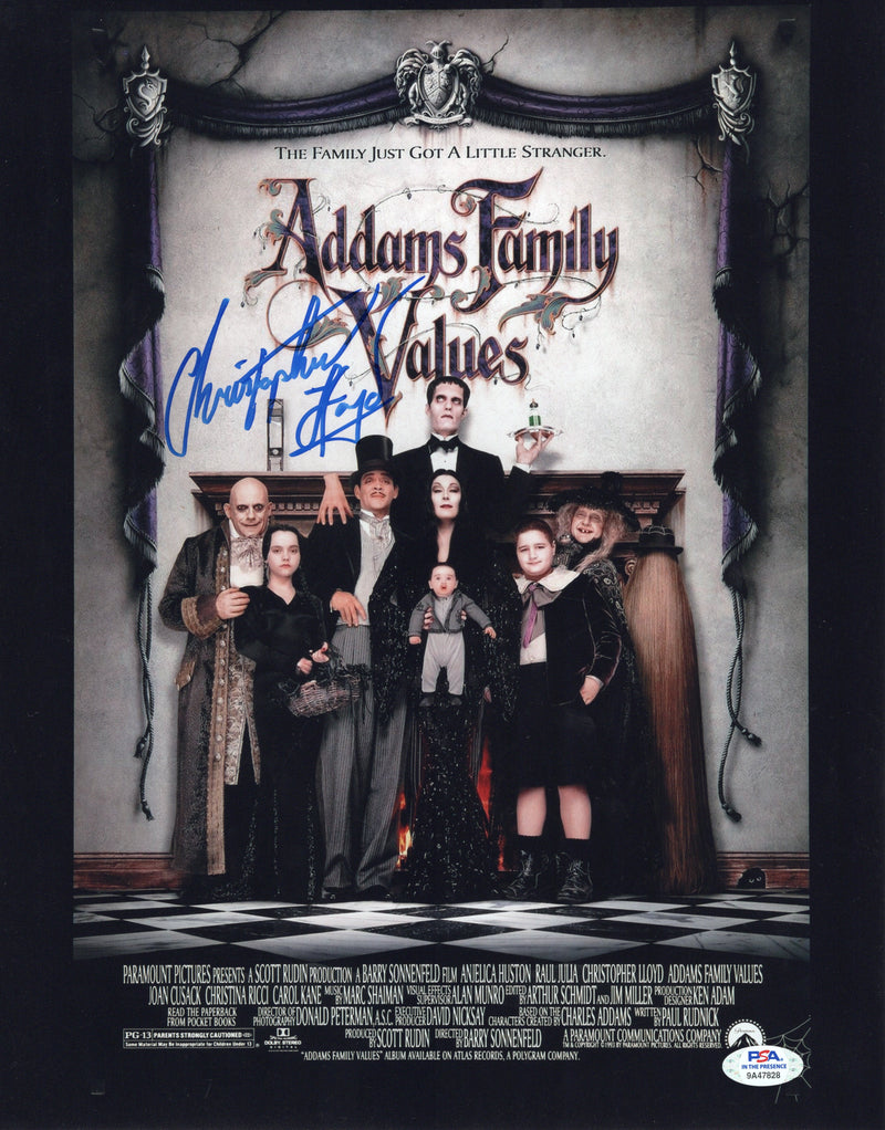Christopher Lloyd autographed signed 11x14 photo PSA The Addams Family Values