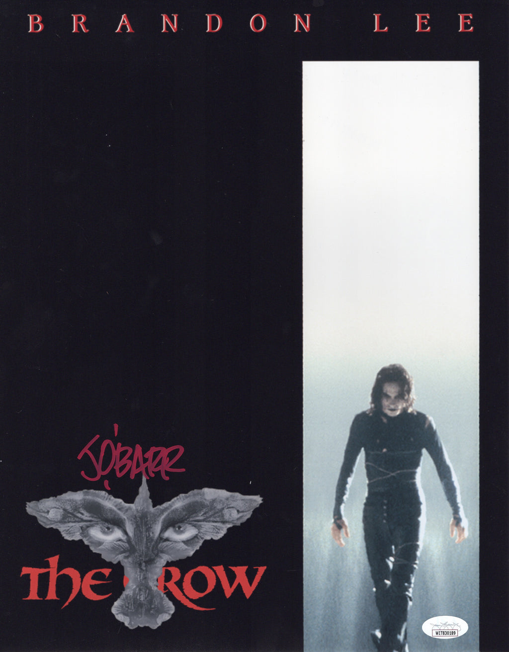 James O'barr autographed signed 11x14 photo The Crow JSA COA