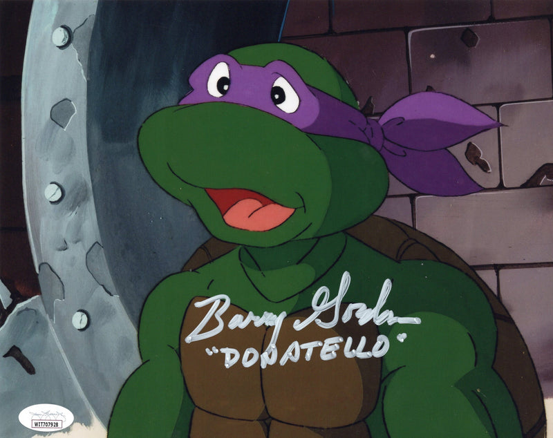 Barry Gordon signed inscribed 8x10 photo Teenage Mutant Ninja Turtles JSA COA