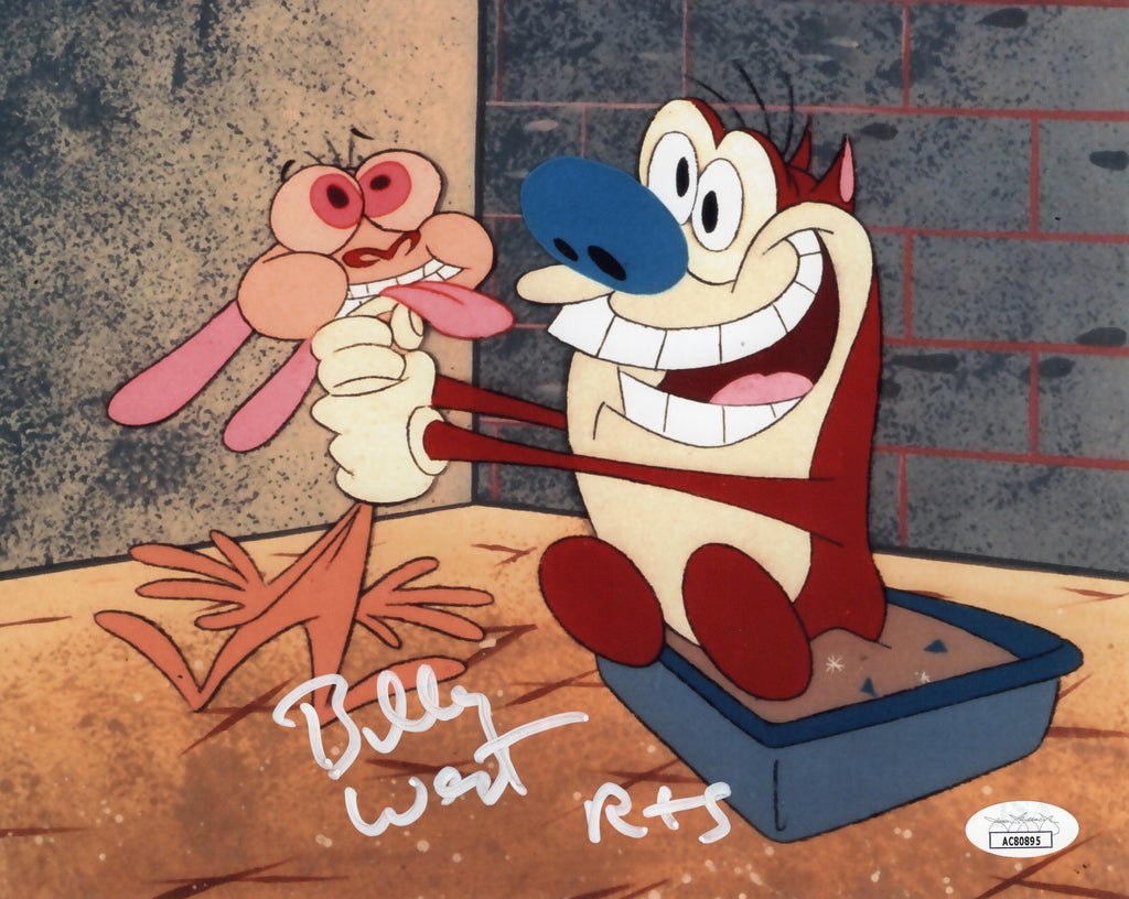 Billy West autographed signed inscribed 8x10 photo JSA COA Ren and Stimpy