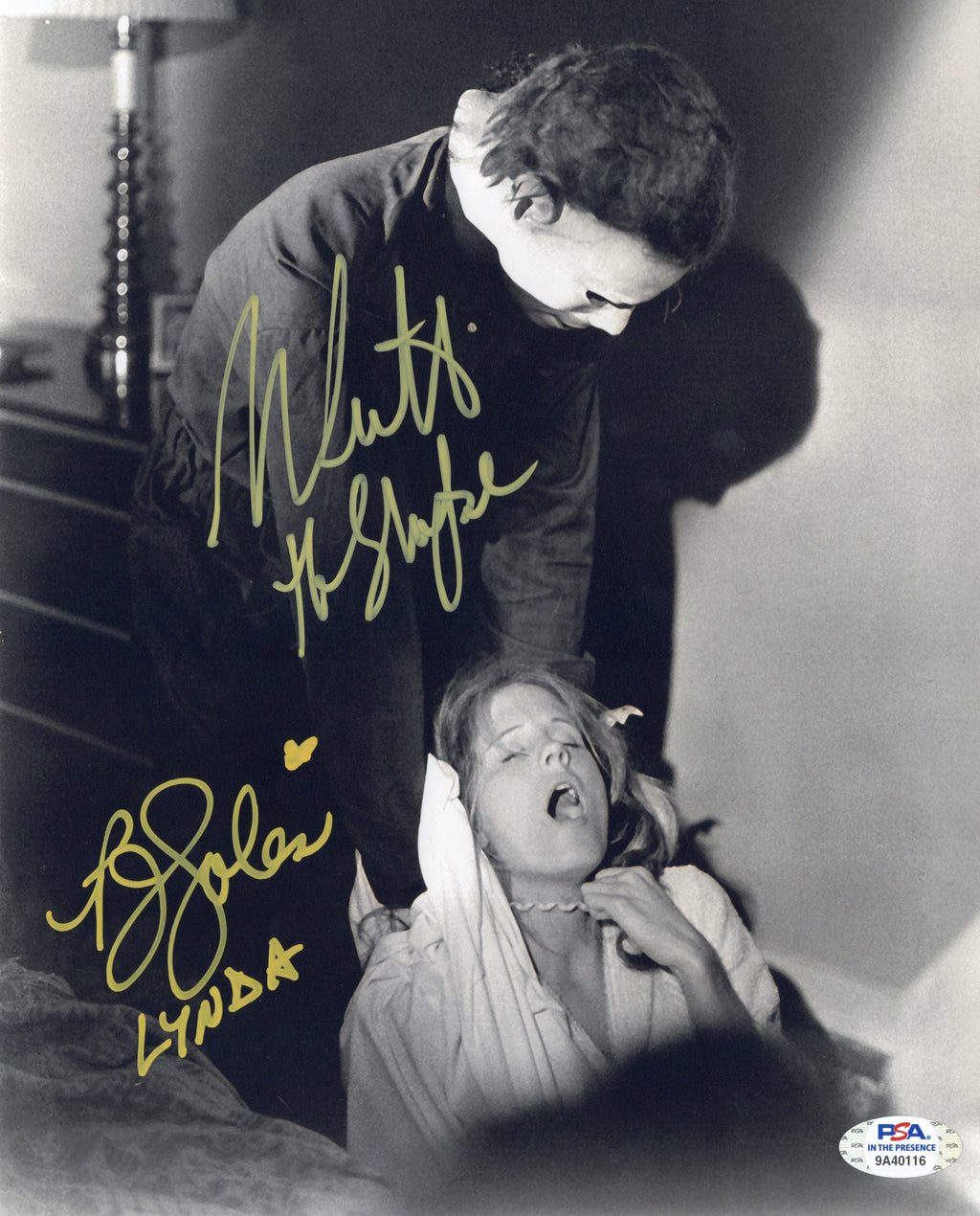 Nick Castle PJ Soles autographed signed inscribed 8x10 photo Halloween PSA COA