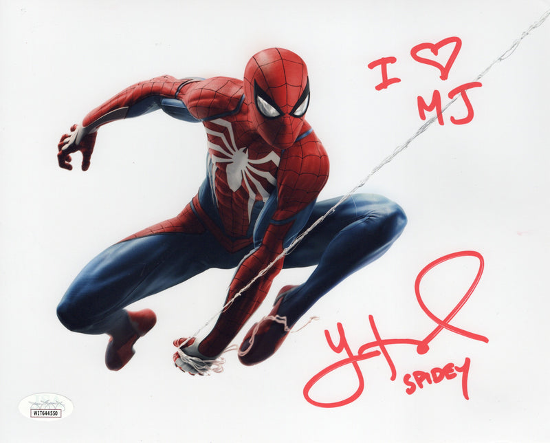 Yuri Lowenthal autographed inscribed 8x10 photo Spider-Man JSA COA Peter Parker
