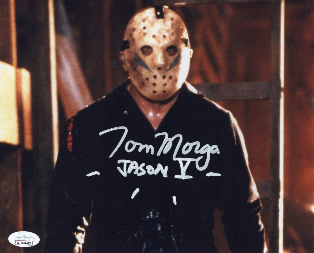 Tom Morga autographed signed inscribed 8x10 photo Friday The 13th Jason JSA COA