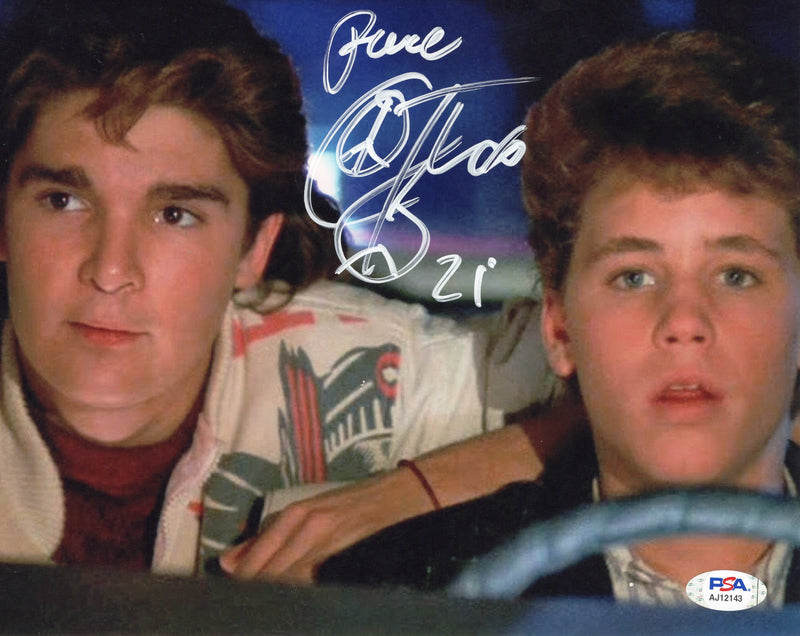 Corey Feldman autographed signed 8x10 photo License To Drive PSA COA Dean