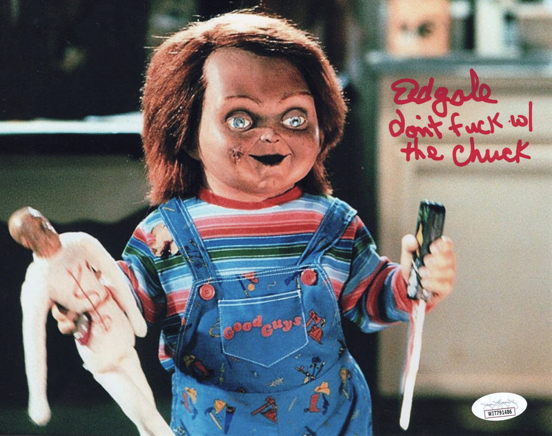 Ed Gale autographed signed inscribed 8x10 photo Chucky JSA COA Child's Play