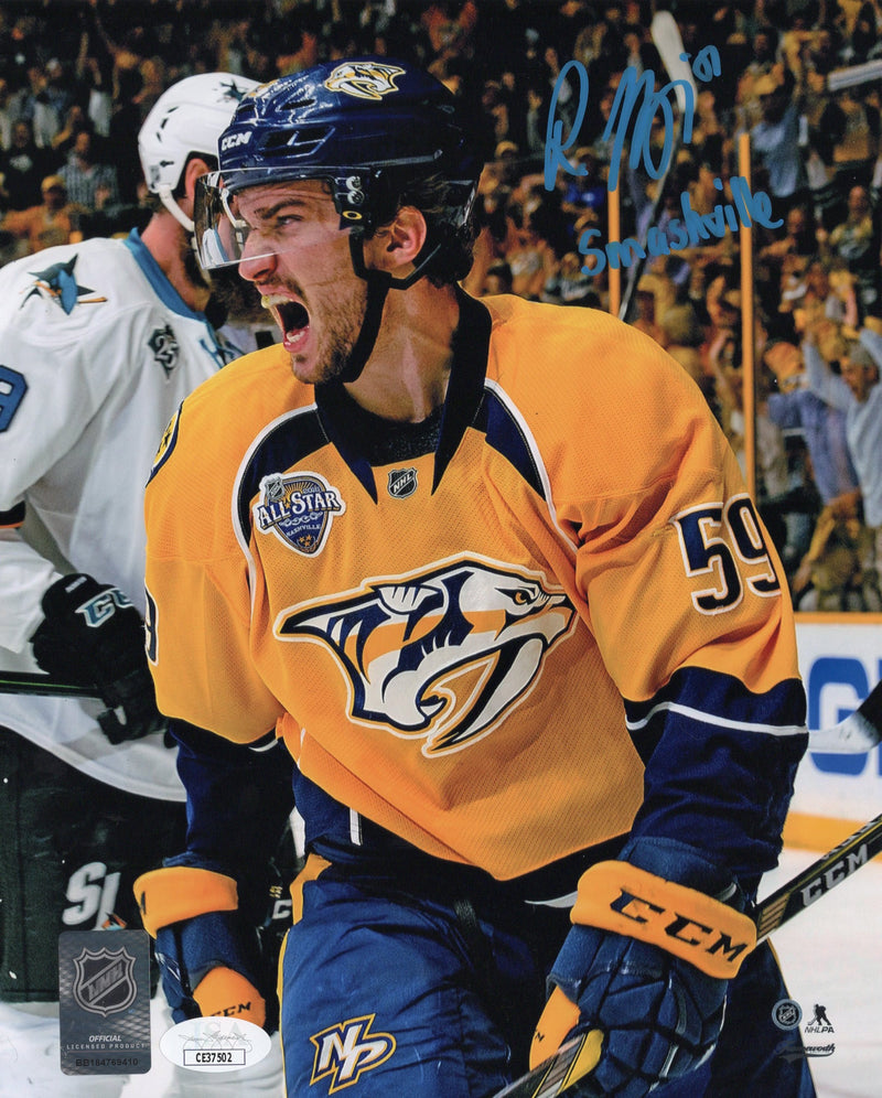 Roman Josi inscribed signed 8x10 photo NHL Nashville Predators JSA COA