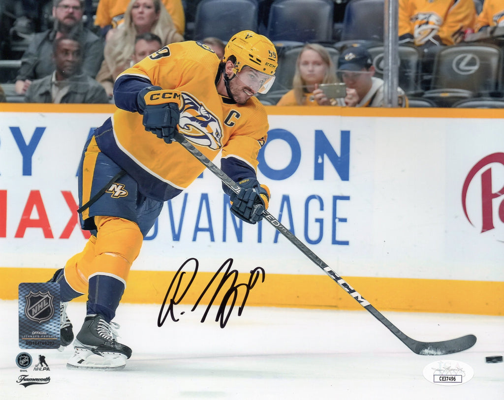 Roman Josi autographed signed 8x10 photo NHL Nashville Predators JSA COA