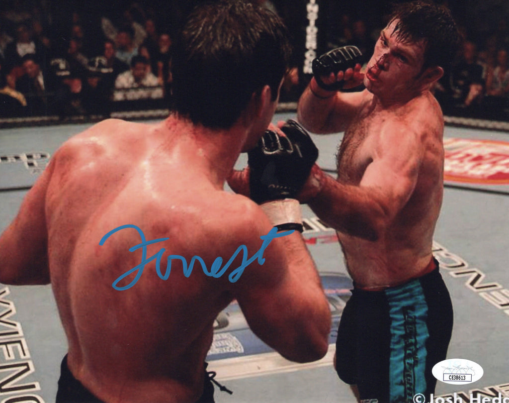 Forrest Griffin autographed signed 8x10 photo UFC JSA COA Stephan Bonnar