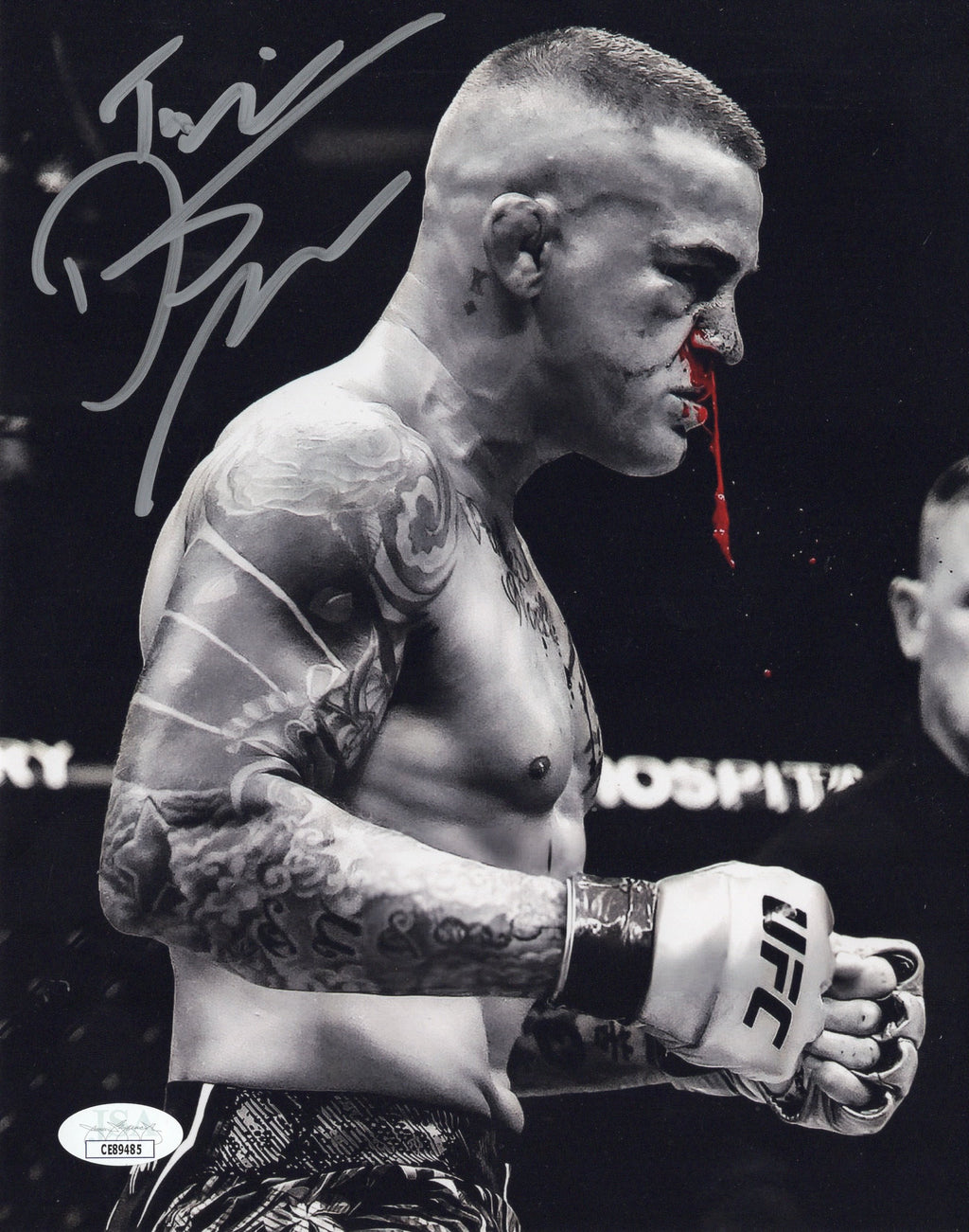 Dustin Poirier autographed inscribed 8x10 photo UFC JSA COA The Diamond