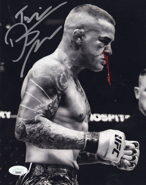 Dustin Poirier autographed inscribed 8x10 photo UFC JSA COA The Diamond