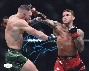 Dustin Poirier autographed inscribed 8x10 photo UFC JSA COA Connor McGregor