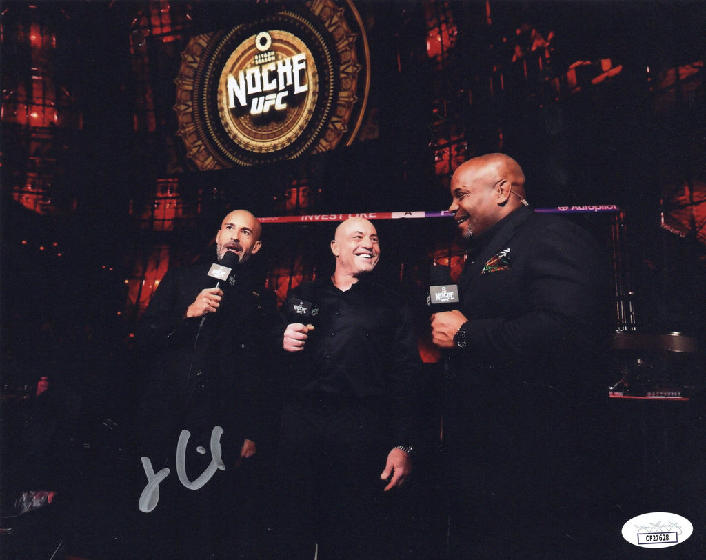 Jon Anik autographed signed 8x10 photo UFC JSA COA Daniel Cormier Joe Rogan