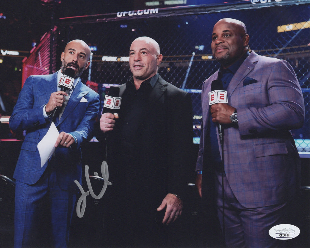 Jon Anik autographed signed 8x10 photo UFC JSA COA Daniel Cormier Joe Rogan