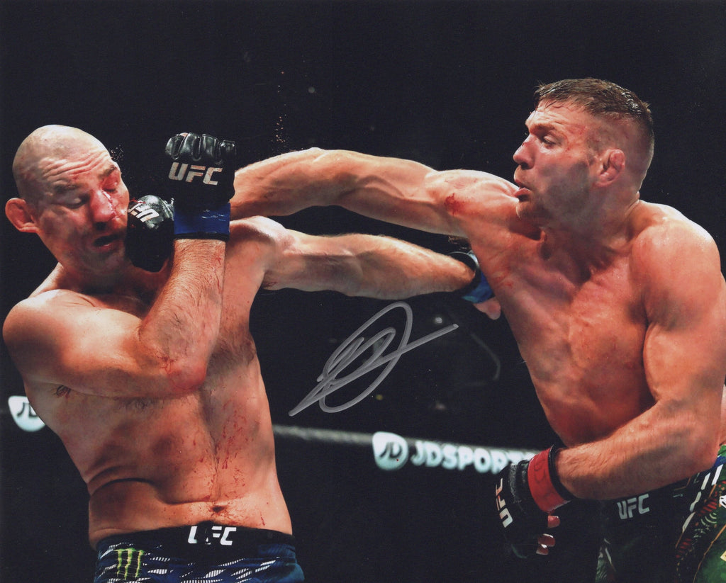 Dricus Du Plessis autographed signed 8x10 photo UFC JSA COA Vs Sean Strickland