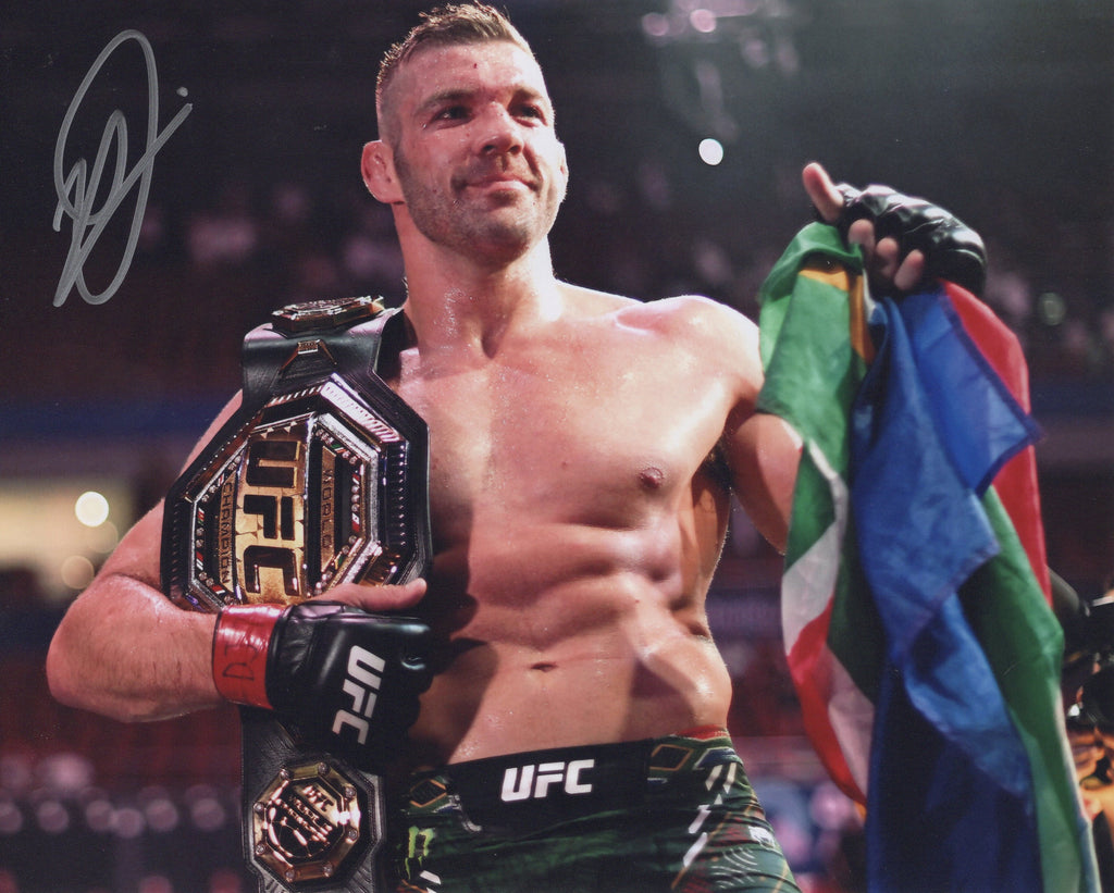 Dricus Du Plessis autographed signed 8x10 photo UFC JSA COA Vs Sean Strickland