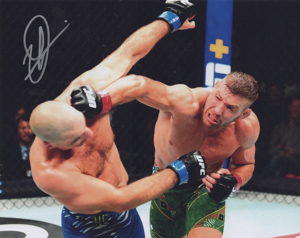 Dricus Du Plessis autographed signed 8x10 photo UFC JSA COA Vs Sean Strickland