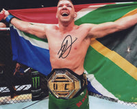 Dricus Du Plessis autographed signed 8x10 photo UFC JSA COA Vs Sean Strickland