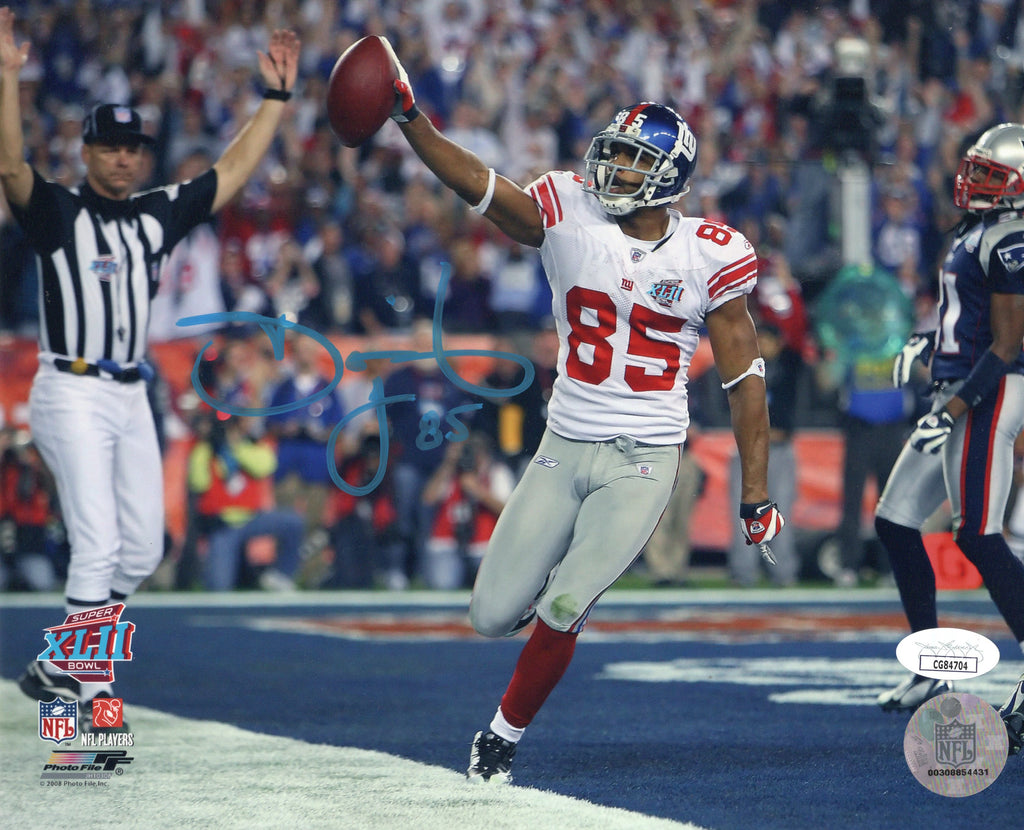David Tyree autographed signed 8x10 photo NFL New York Giants JSA COA
