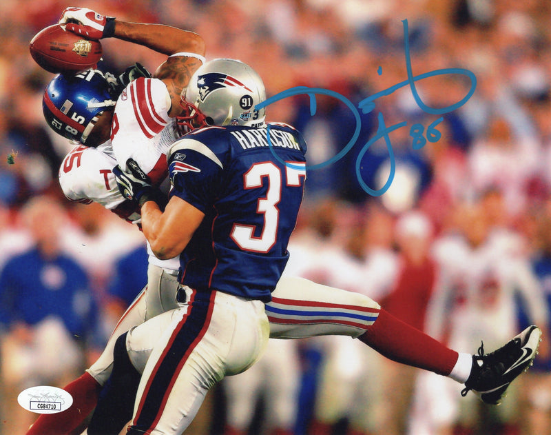 David Tyree autographed signed 8x10 photo NFL New York Giants JSA COA