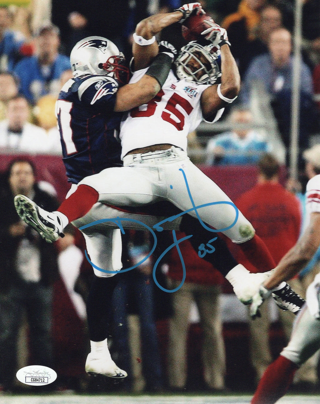 David Tyree autographed signed 8x10 photo NFL New York Giants JSA COA