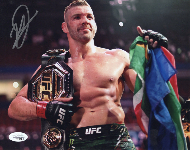 Dricus Du Plessis autographed signed 8x10 photo UFC JSA COA Vs Sean Strickland