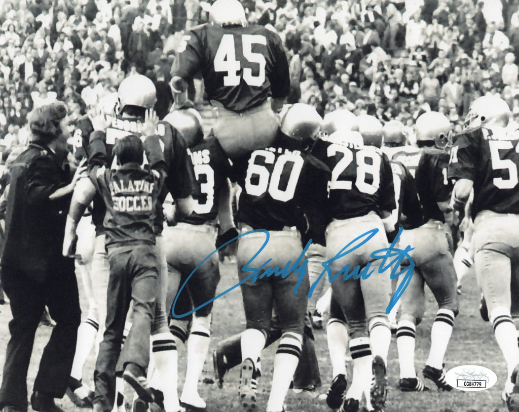 Rudy Ruettiger autographed signed 8x10 photo Notre Dame Fighting Irish JSA COA