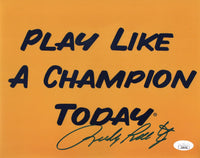 Rudy Ruettiger autographed signed 8x10 photo Notre Dame Fighting Irish JSA COA