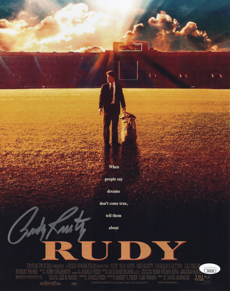 Rudy Ruettiger autographed signed 11x14 photo Notre Dame Fighting Irish JSA COA