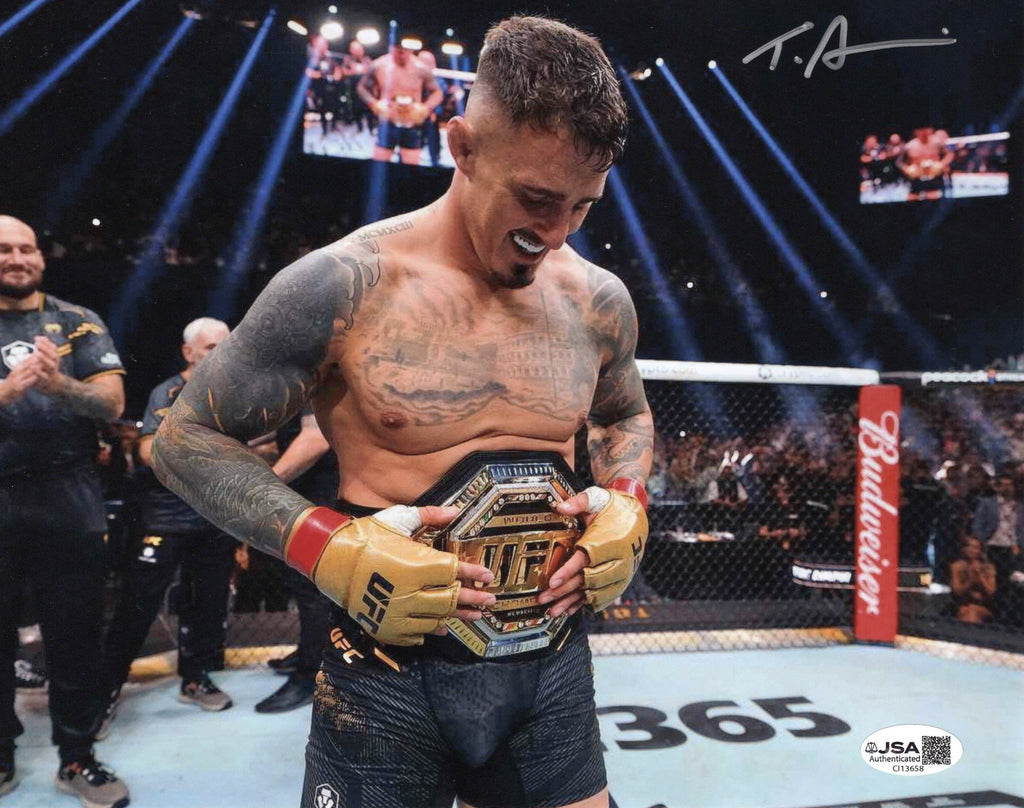 Tom Aspinall autographed signed 8x10 photo UFC JSA COA Jon Jones