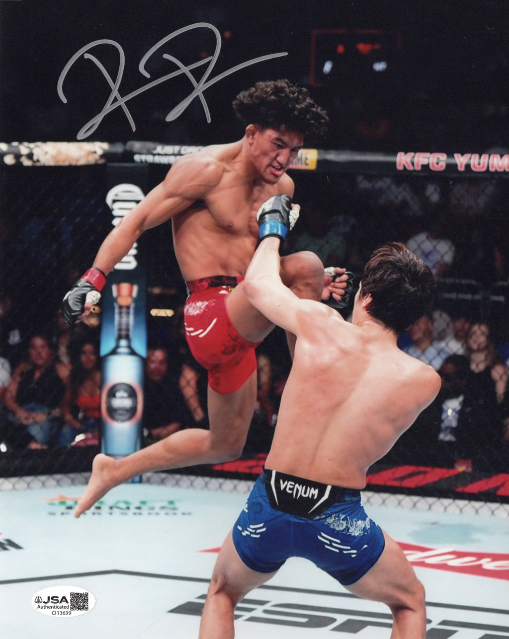 Raul Rojas Jr. autographed signed 8x10 photo JSA UFC Ricky Trucios