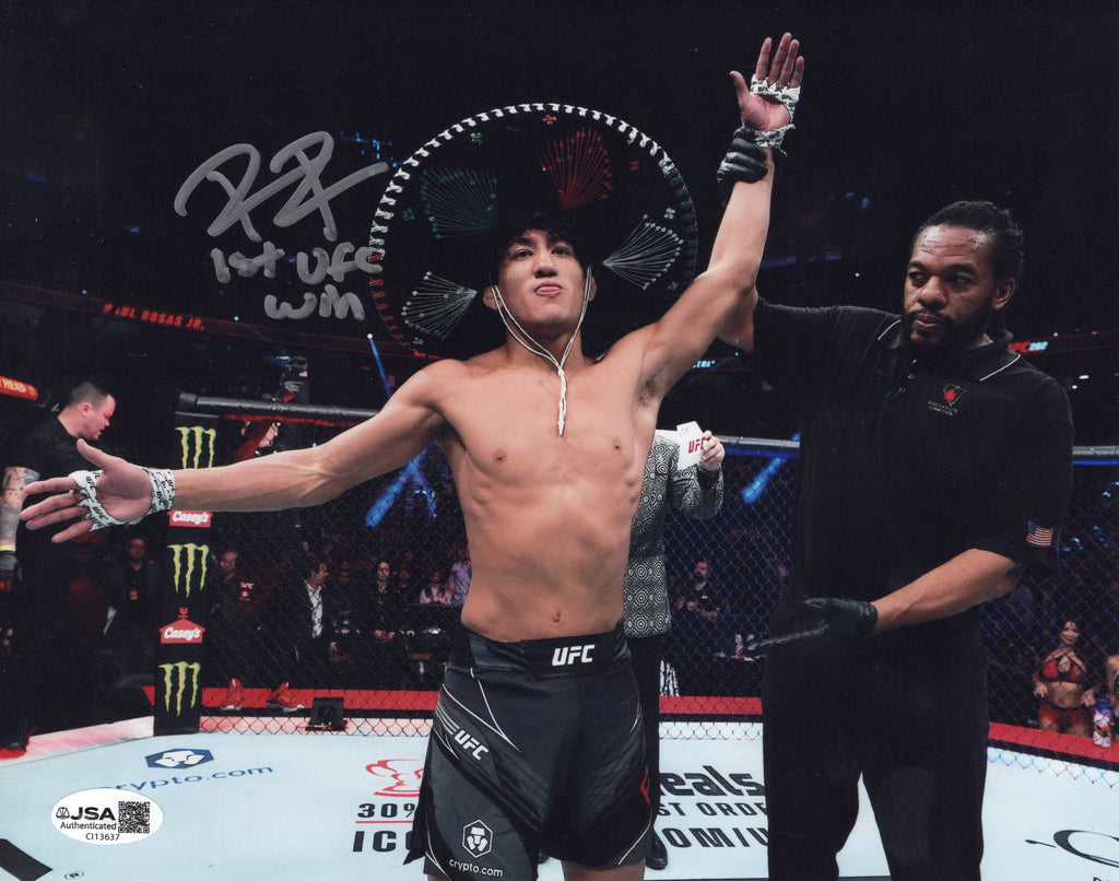 Raul Rojas Jr. autographed signed inscribed 8x10 photo JSA UFC Jay Perrin